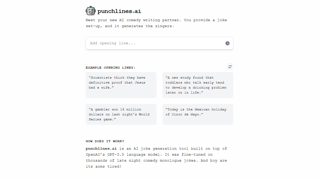 Punchlines - AI Technology Solution