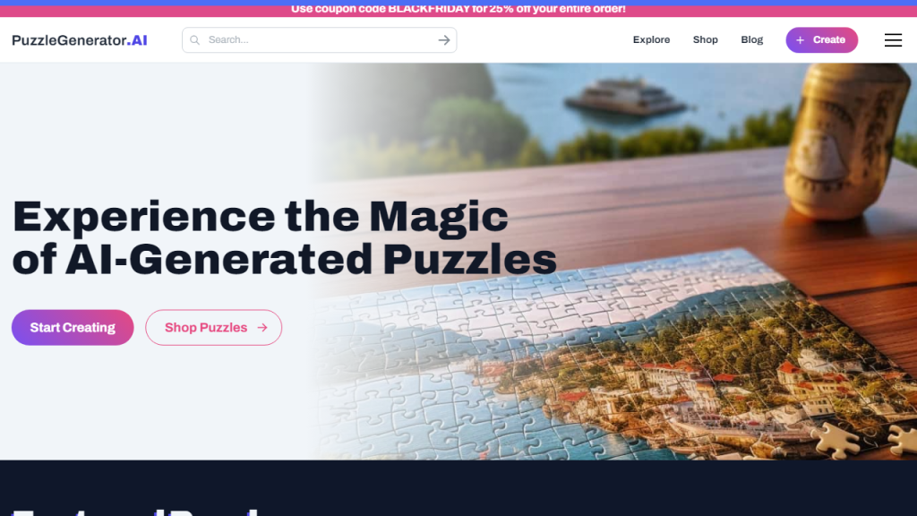 Puzzle generator - AI Technology Solution