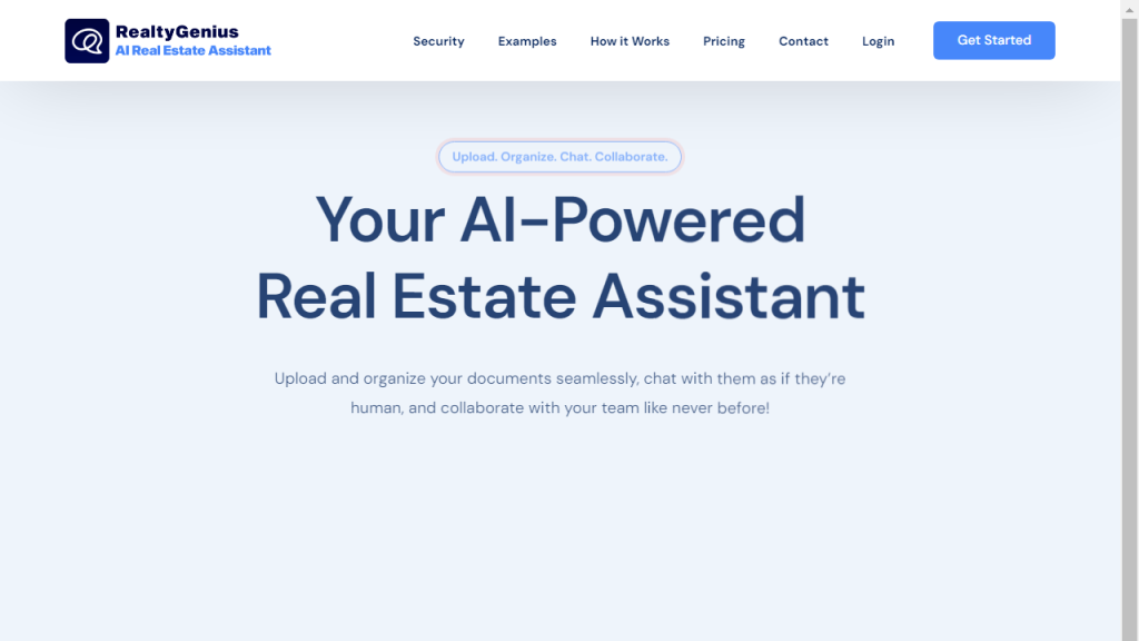 RealtyGenius - AI Technology Solution