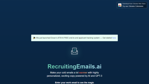 Recruiting Emails AI by Dover - AI Technology Solution