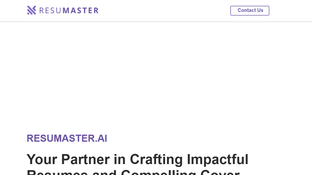 ResuMaster - AI Technology Solution