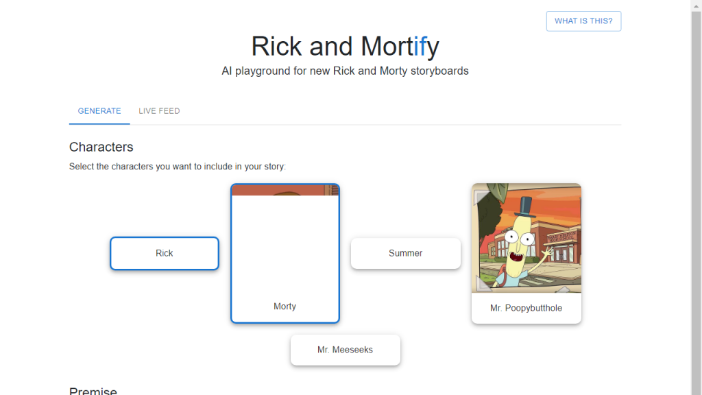 Rick and Mortify - AI Technology Solution