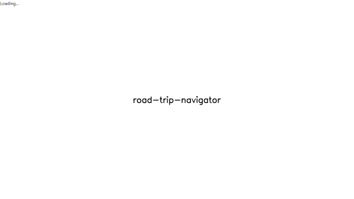 Road Trip Navigator - AI Technology Solution