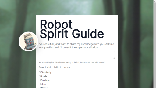 Robot Spirit Guide - AI Technology Solution