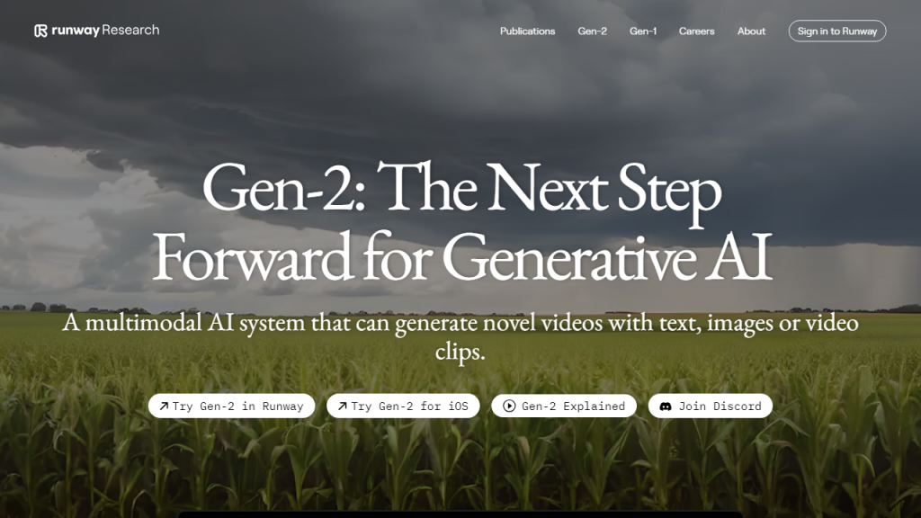 Runway Gen-2 - AI Technology Solution