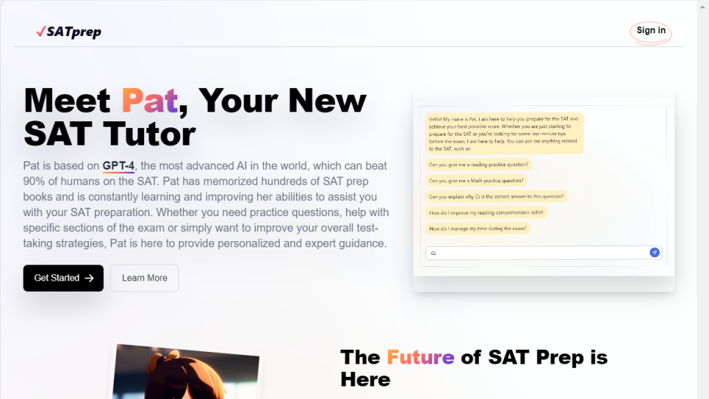 SAT Prep - AI Technology Solution