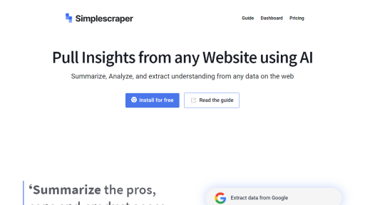 Simplescraper - AI Technology Solution