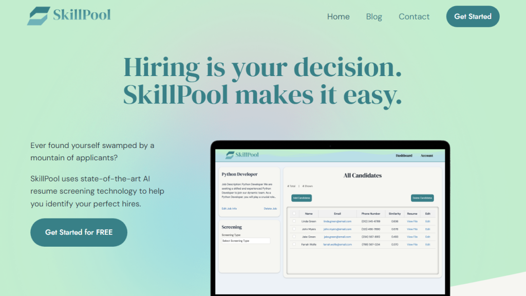 SkillPool - AI Technology Solution