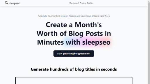 SleepSeo - AI Technology Solution