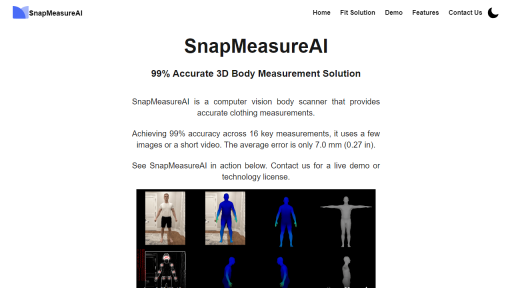 SnapMeasureAI - AI Technology Solution