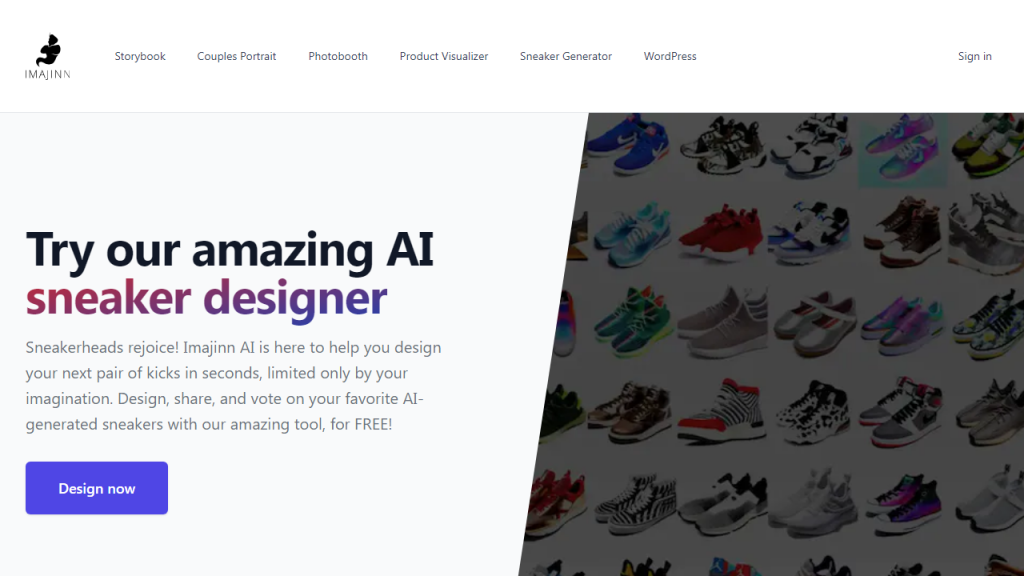 Sneaker Design by Imajinn - AI Technology Solution