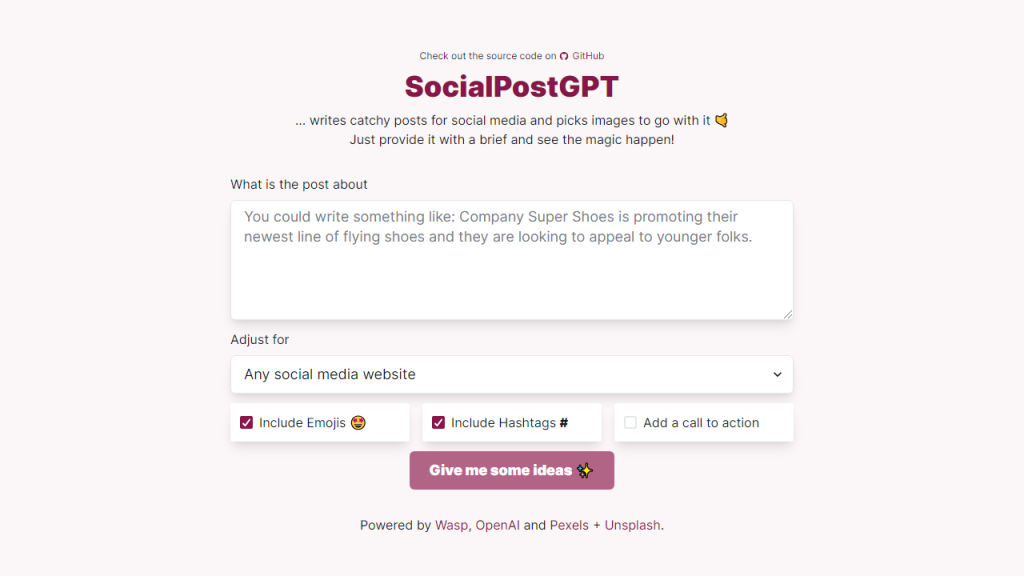 SocialPostGPT - AI Technology Solution