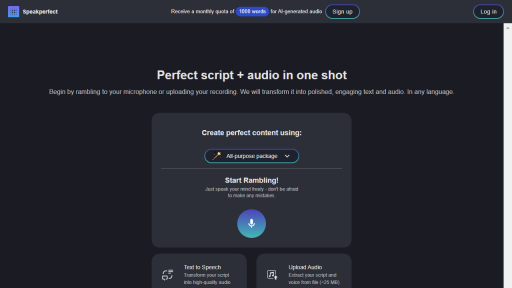 SpeakPerfect - AI Technology Solution