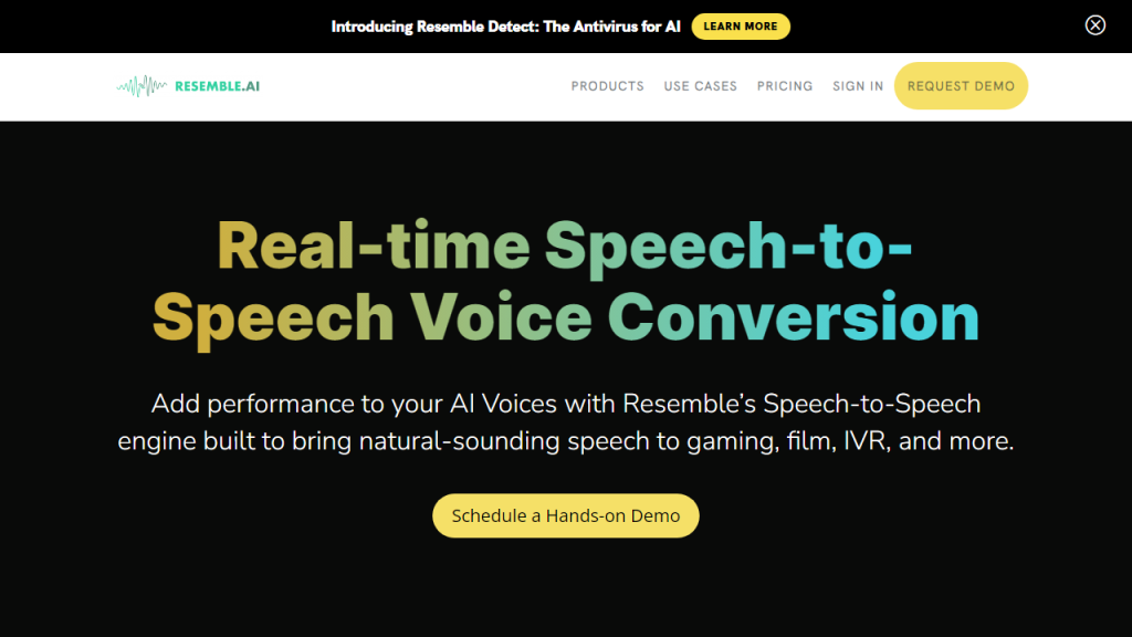 Speech-to-Speech - AI Technology Solution