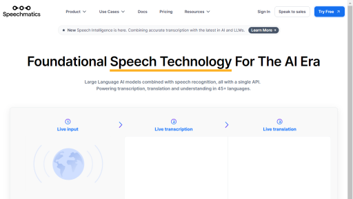 Speechmatics - AI Technology Solution