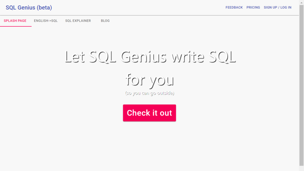 SQLgenius - AI Technology Solution