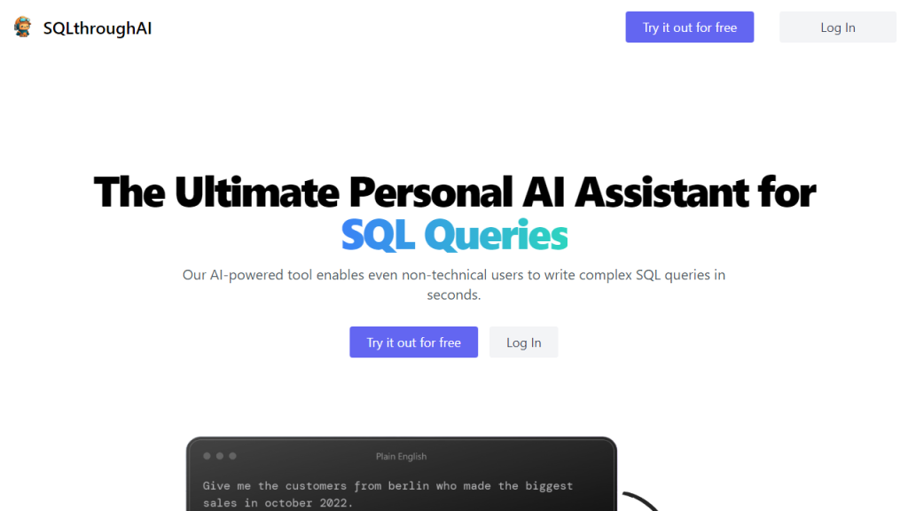 SQLtroughAI - AI Technology Solution