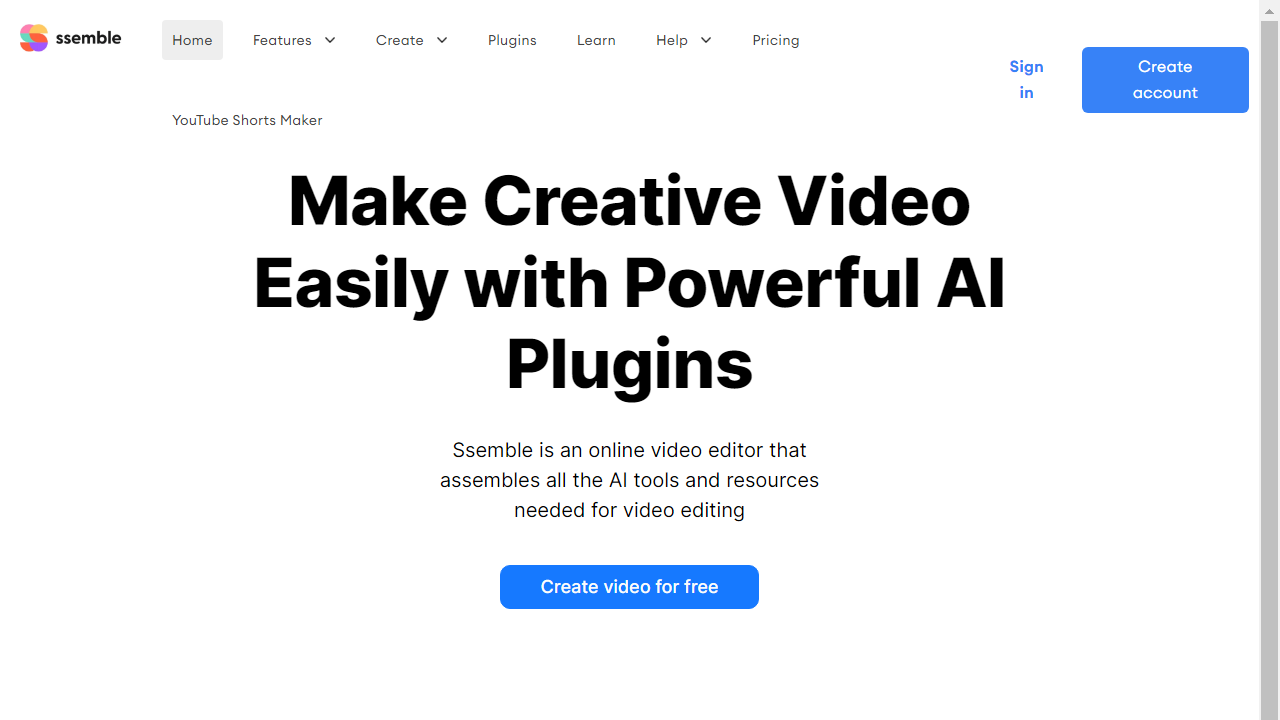 Ssemble And Other Alternative AI Tools for Video Editing