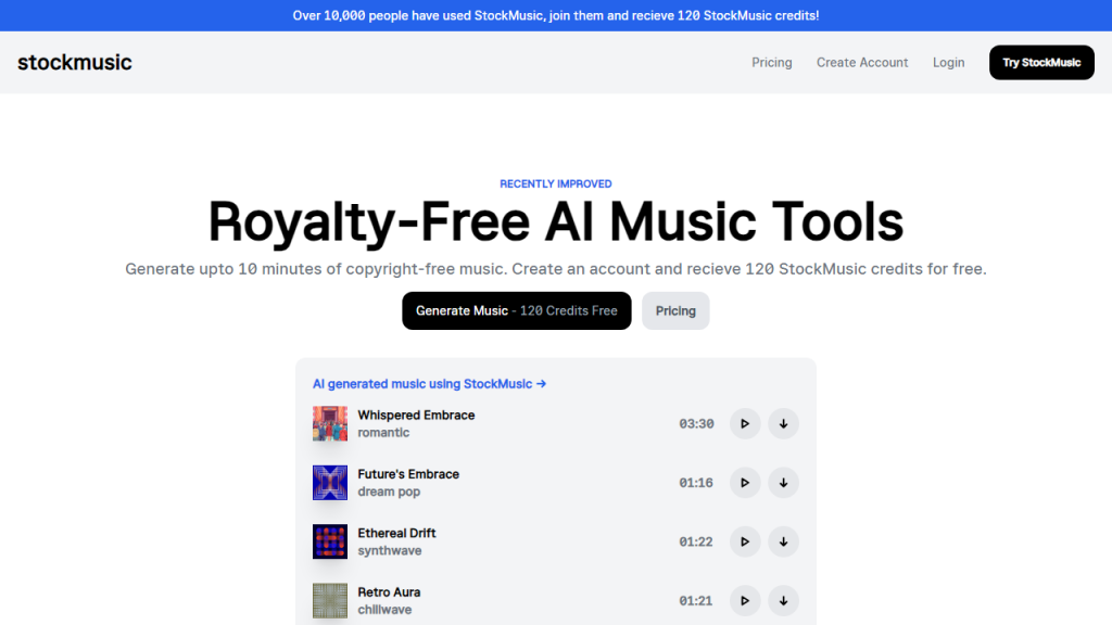 Stockmusic - AI Technology Solution