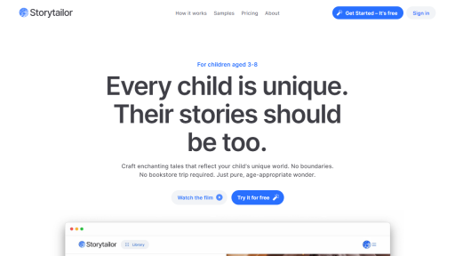 Storytailor - AI Technology Solution