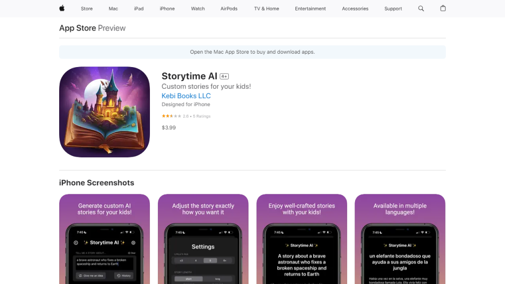 Storytime AI - AI Technology Solution