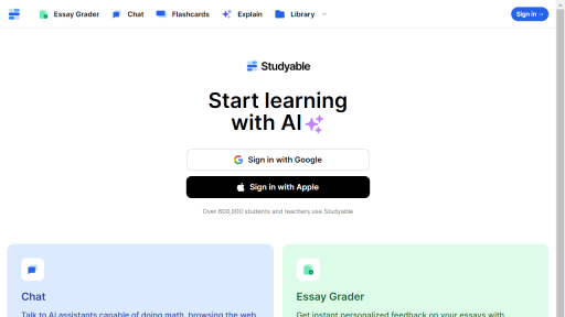 Studyable - AI Technology Solution