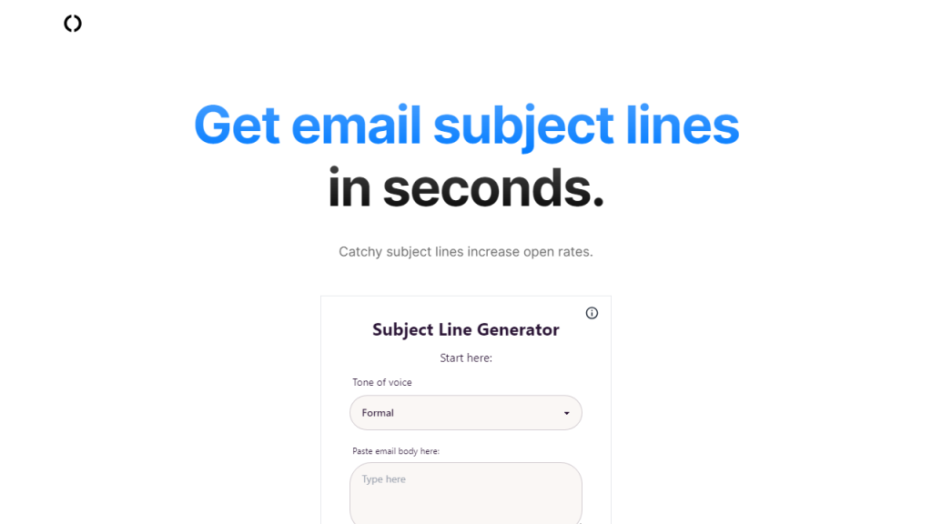 Subject Line Generator - AI Technology Solution