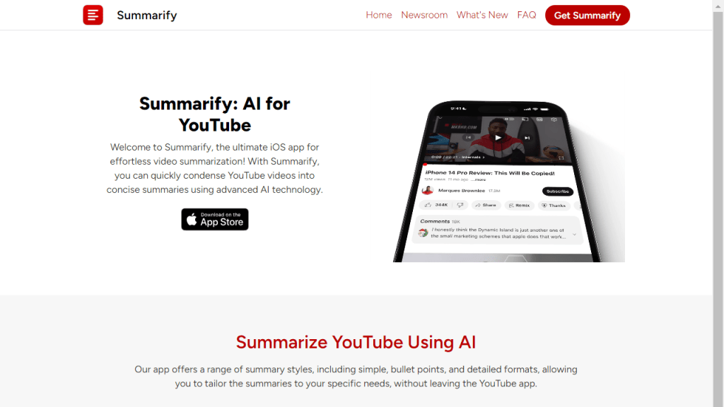 Summarify - AI Technology Solution