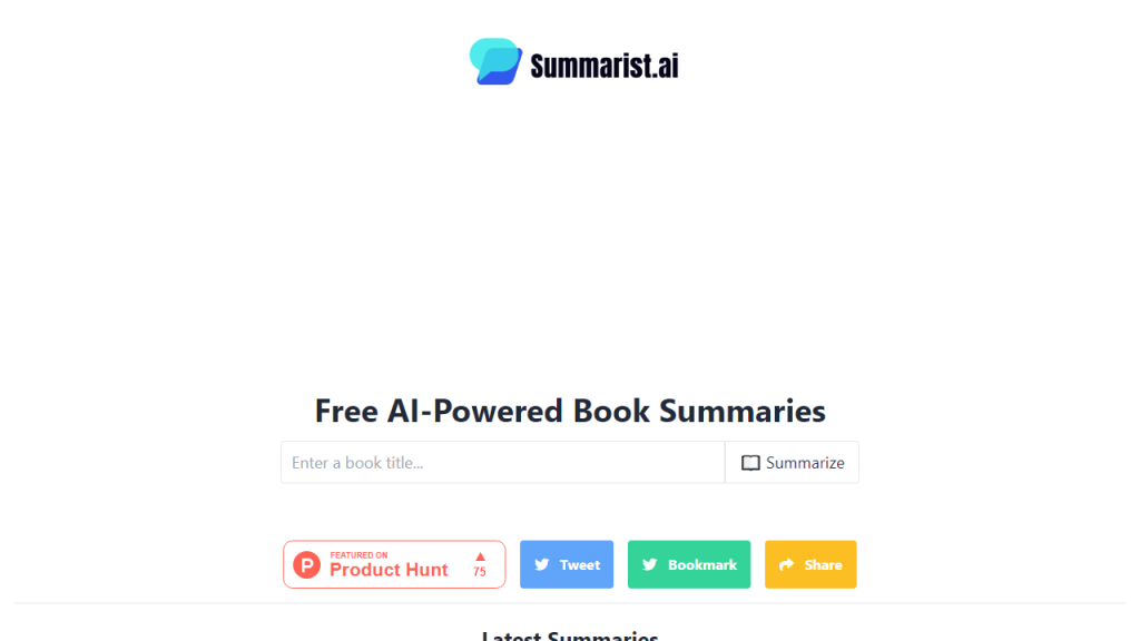 Summarist - AI Technology Solution