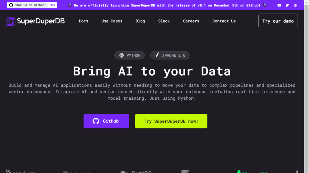 SuperDuperDB - AI Technology Solution