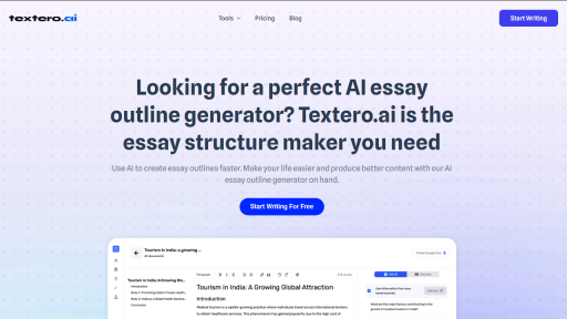 Textero Essay Outlines - AI Technology Solution