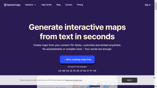 Textomap - AI Technology Solution