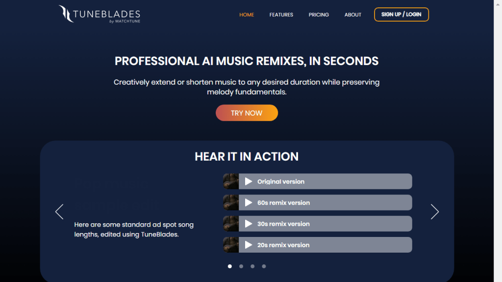 TuneBlades - AI Technology Solution