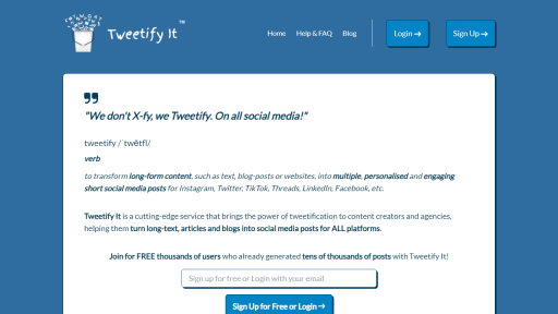 Tweetify It - AI Technology Solution