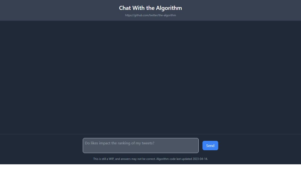 Twitter Algorithm Chatbot - AI Technology Solution