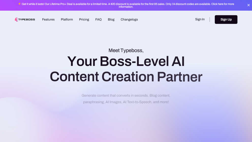 Typeboss - AI Technology Solution