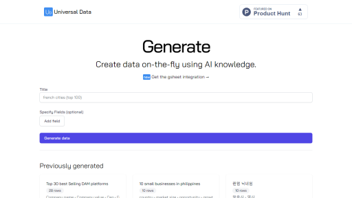 Universal Data - AI Technology Solution