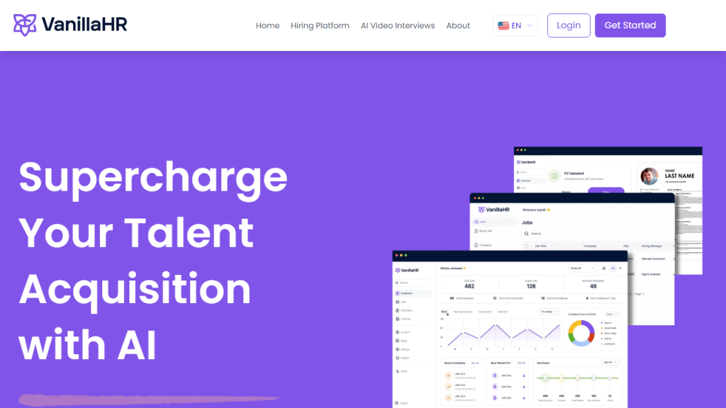 VanillaHR Hiring Platform - AI Technology Solution