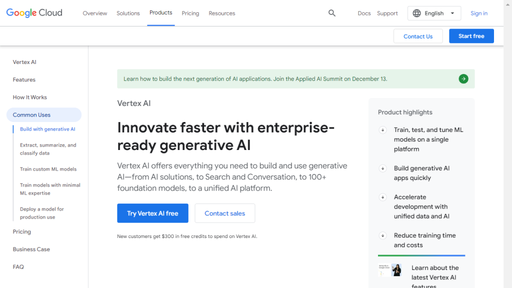 Vertex AI - AI Technology Solution