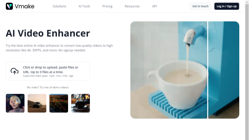 Vmake Video Enhancer - AI Technology Solution