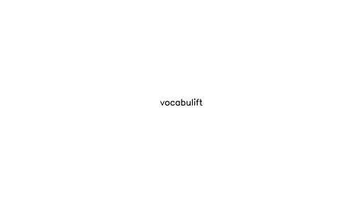 Vocabulift - AI Technology Solution