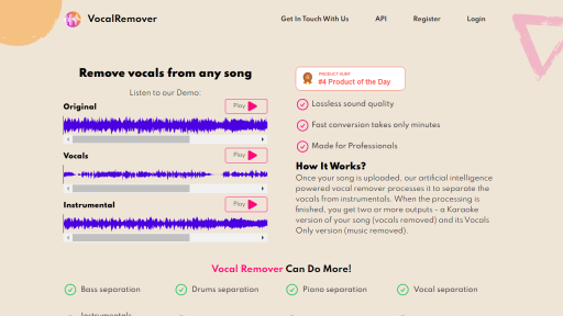 Vocalremover - AI Technology Solution
