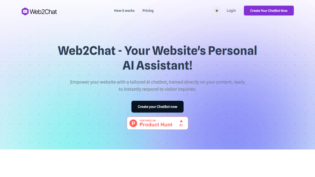 Web2Chat - AI Technology Solution