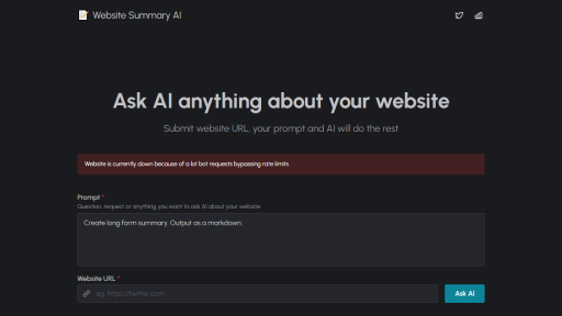 Website Summary AI - AI Technology Solution