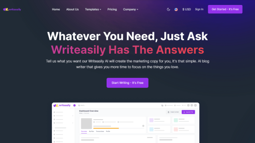 Writeasily - AI Technology Solution