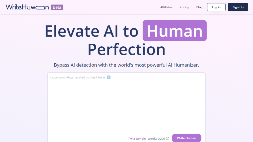 WriteHuman - AI Technology Solution