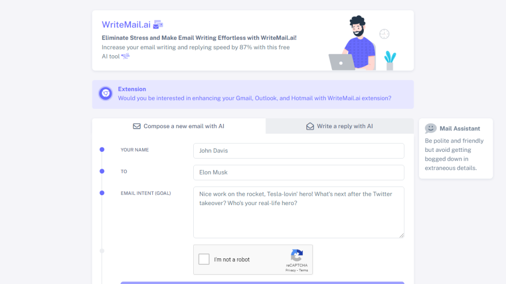 Writemail - AI Technology Solution