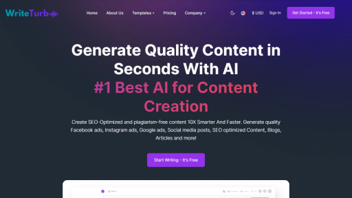 WriteTurbo - AI Technology Solution