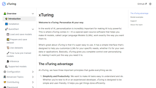 Xturing - AI Technology Solution