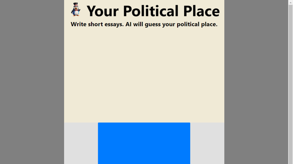 Your Political Place - AI Technology Solution